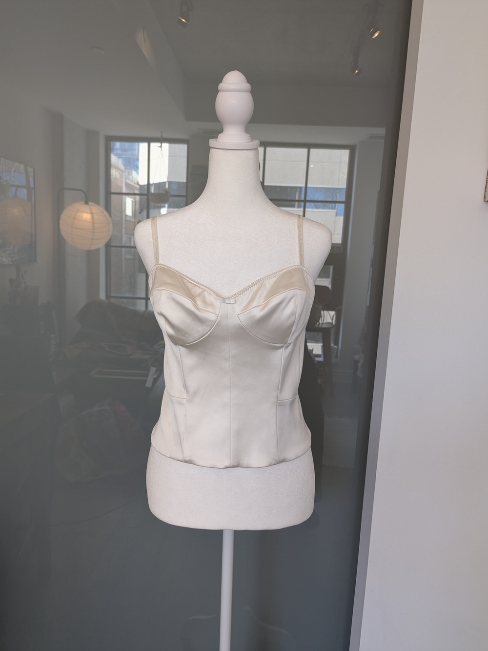 Wilfred Duchess Satin Bustier Cami Top